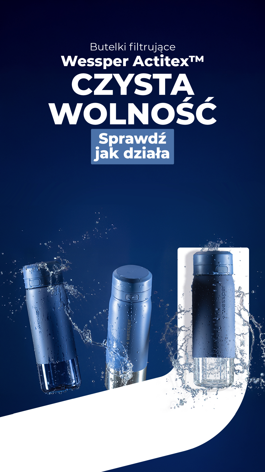 Butelki filtrujące Wessper B2 Actitex™ Butelki filtrujące Wessper B2 Actitex™