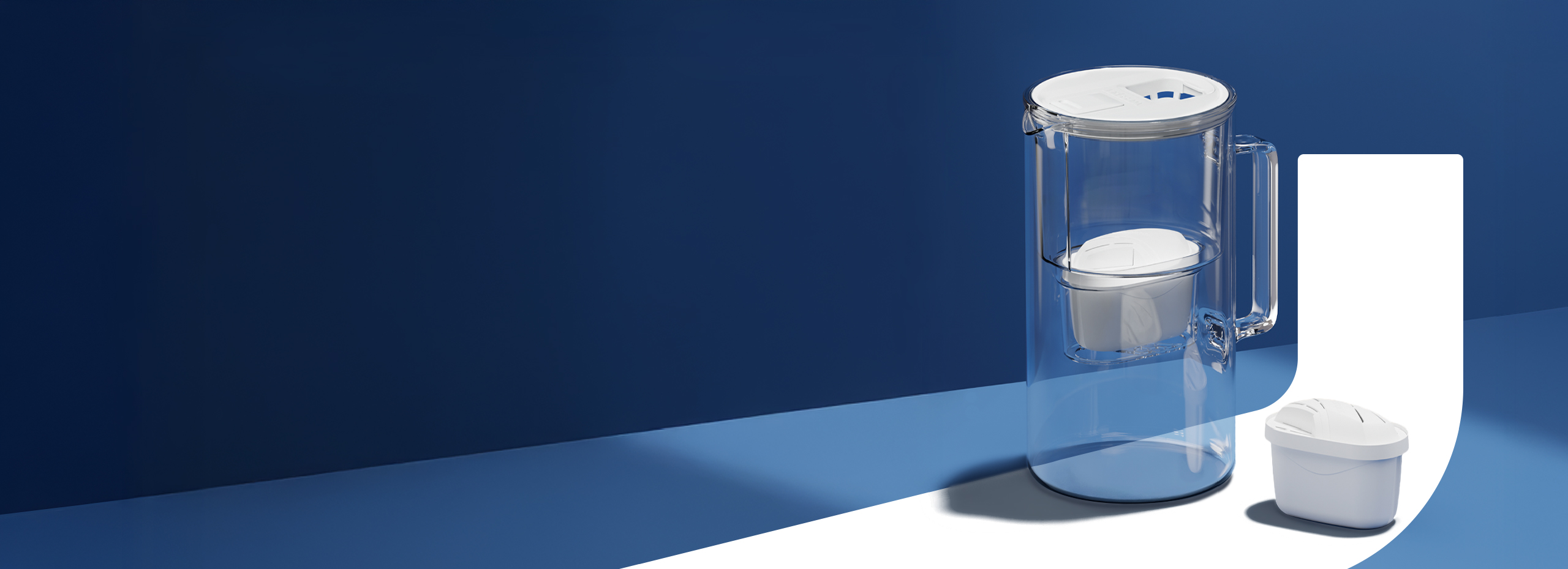 Dzbanek filtrujący Wessper D2 BOROSILICATE futureflow™ Dzbanek filtrujący Wessper D2 BOROSILICATE futureflow™