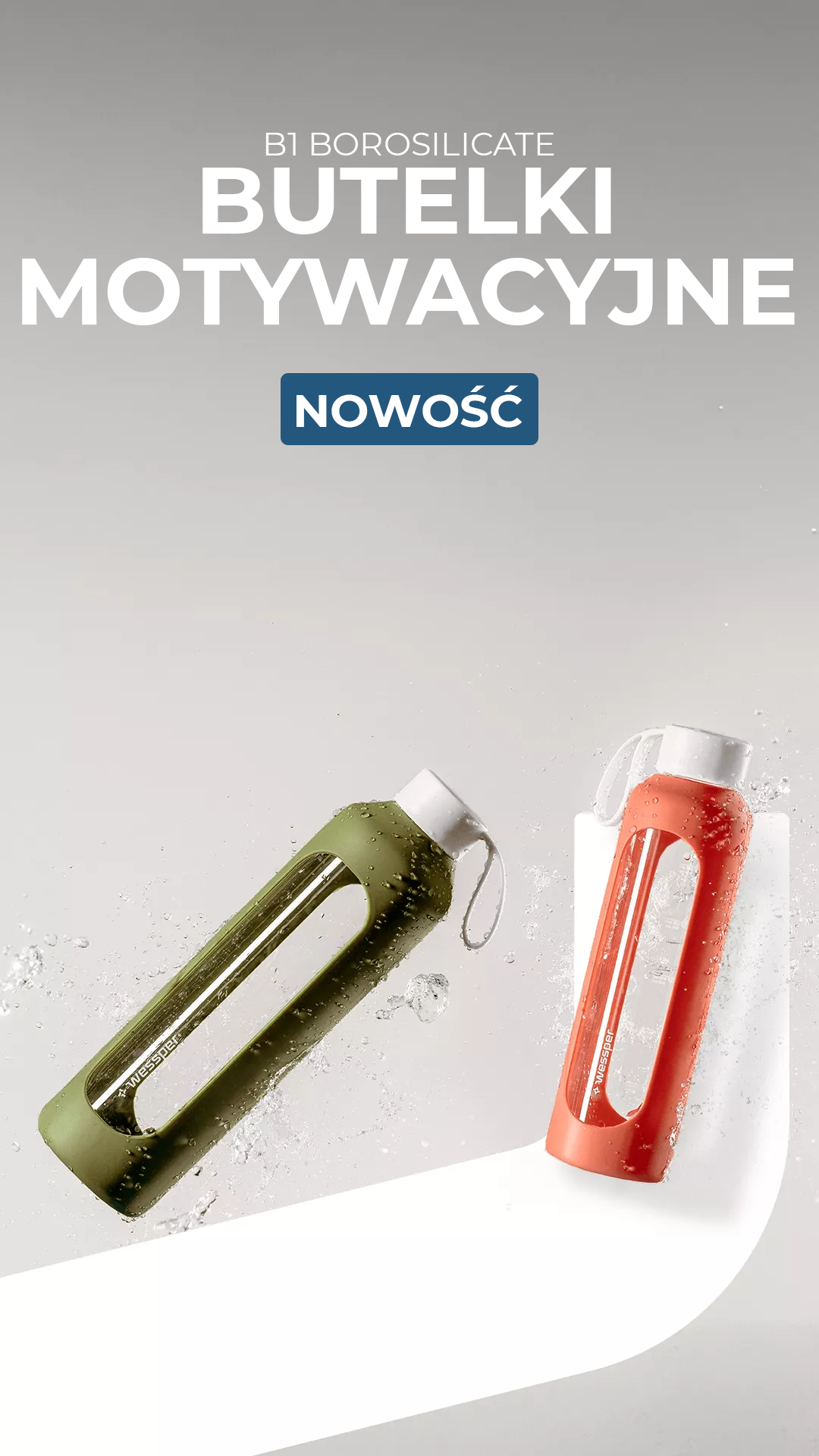 Butelki motywacyjne Wessper B1 Borosilicate Butelki motywacyjne Wessper B1 Borosilicate