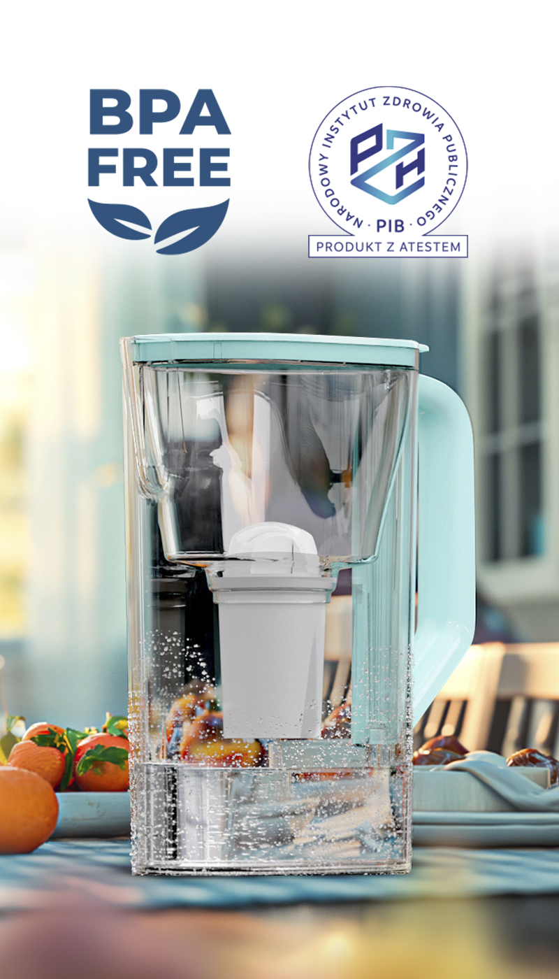 Dzbanek filtrujący D3 SLIM z licznikiem