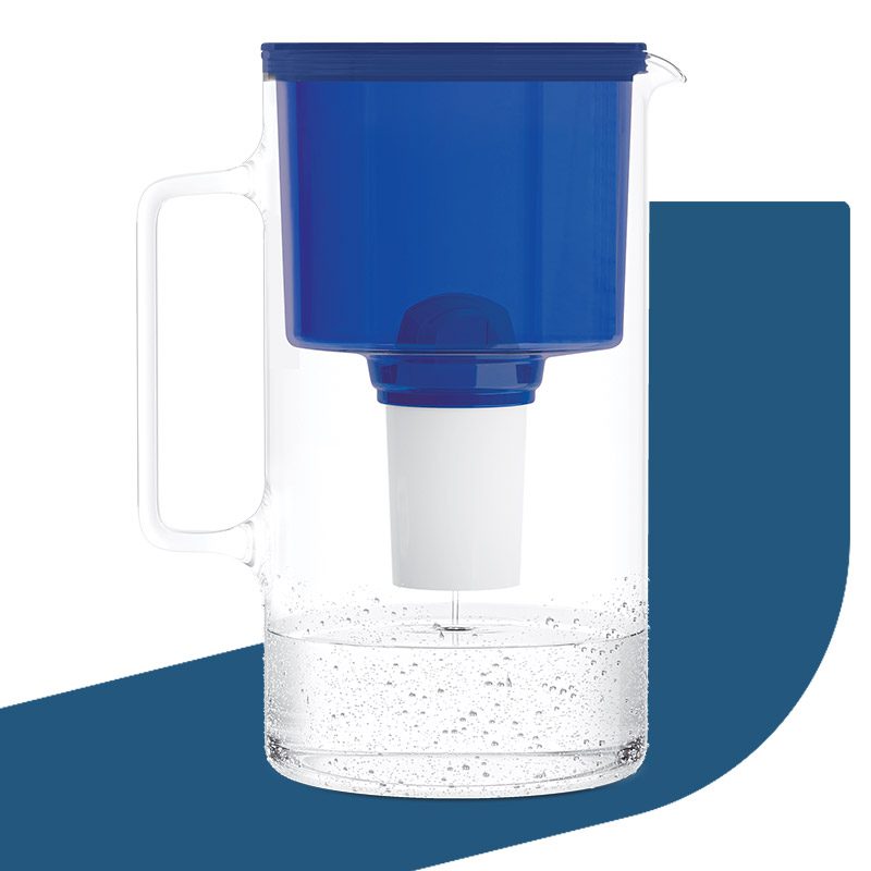 Dzbanek filtrujący Wessper D2 BOROSILICATE granatowy