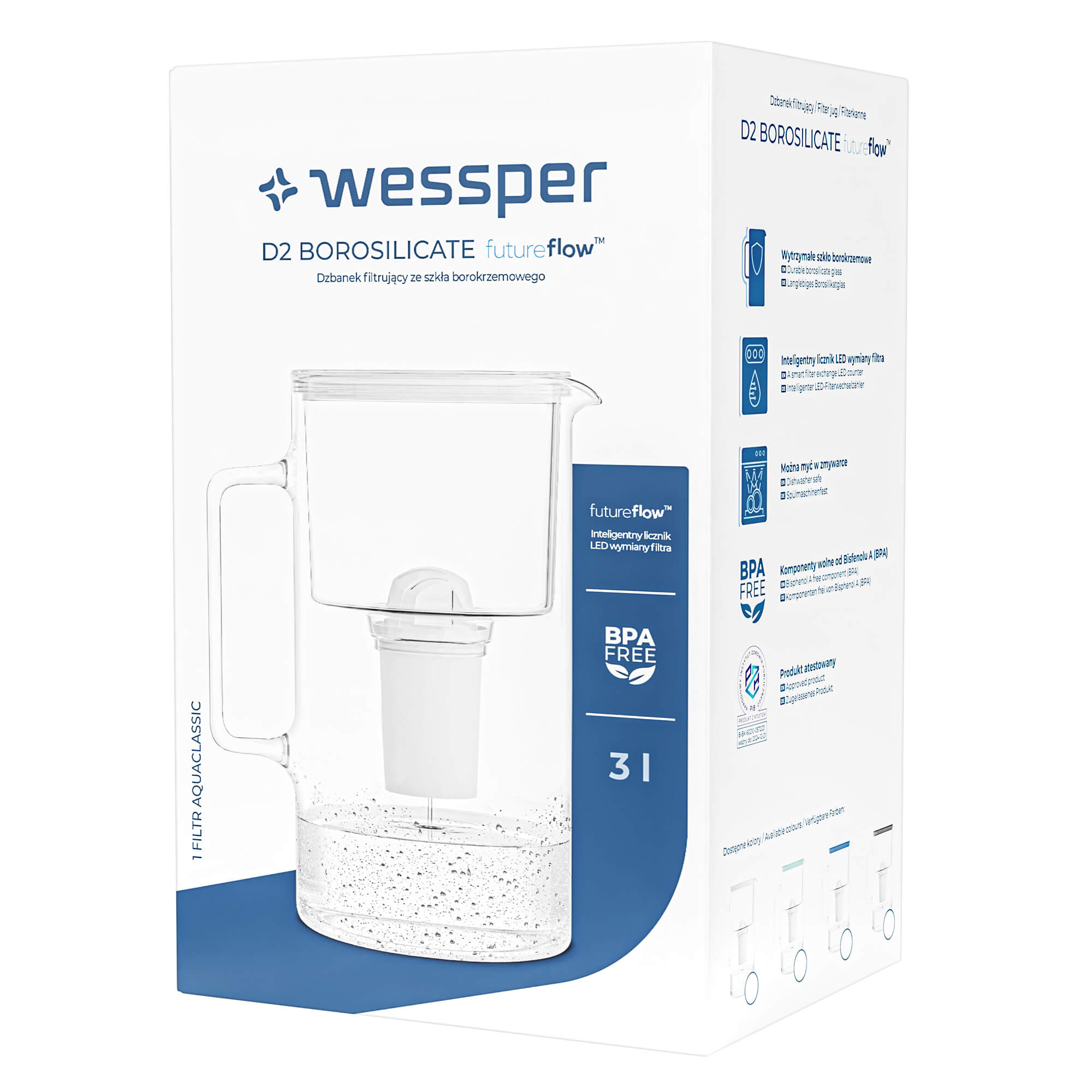 Opakowanie karafki filtrującej Wessper