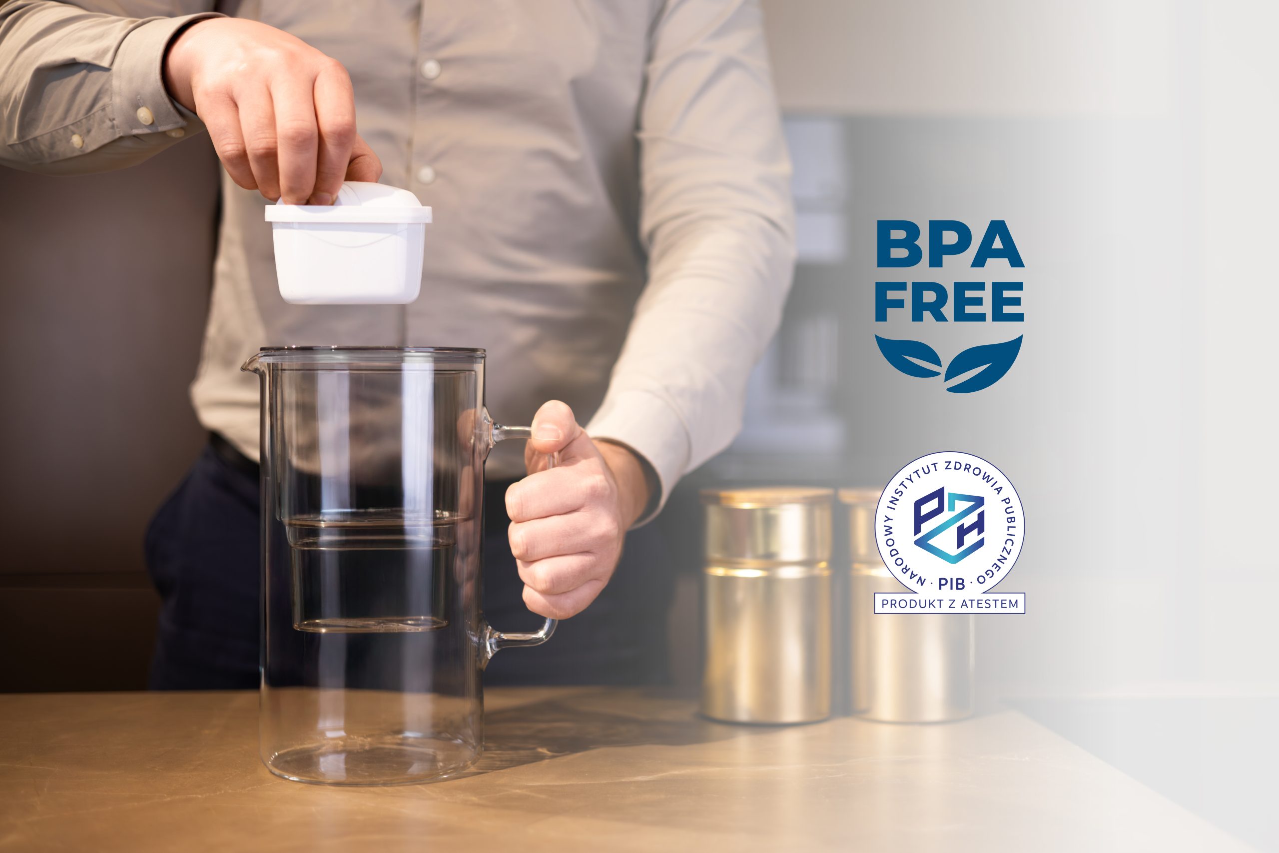 Dzbanek filtrujący Wessper D2 Borosilicate futureflow