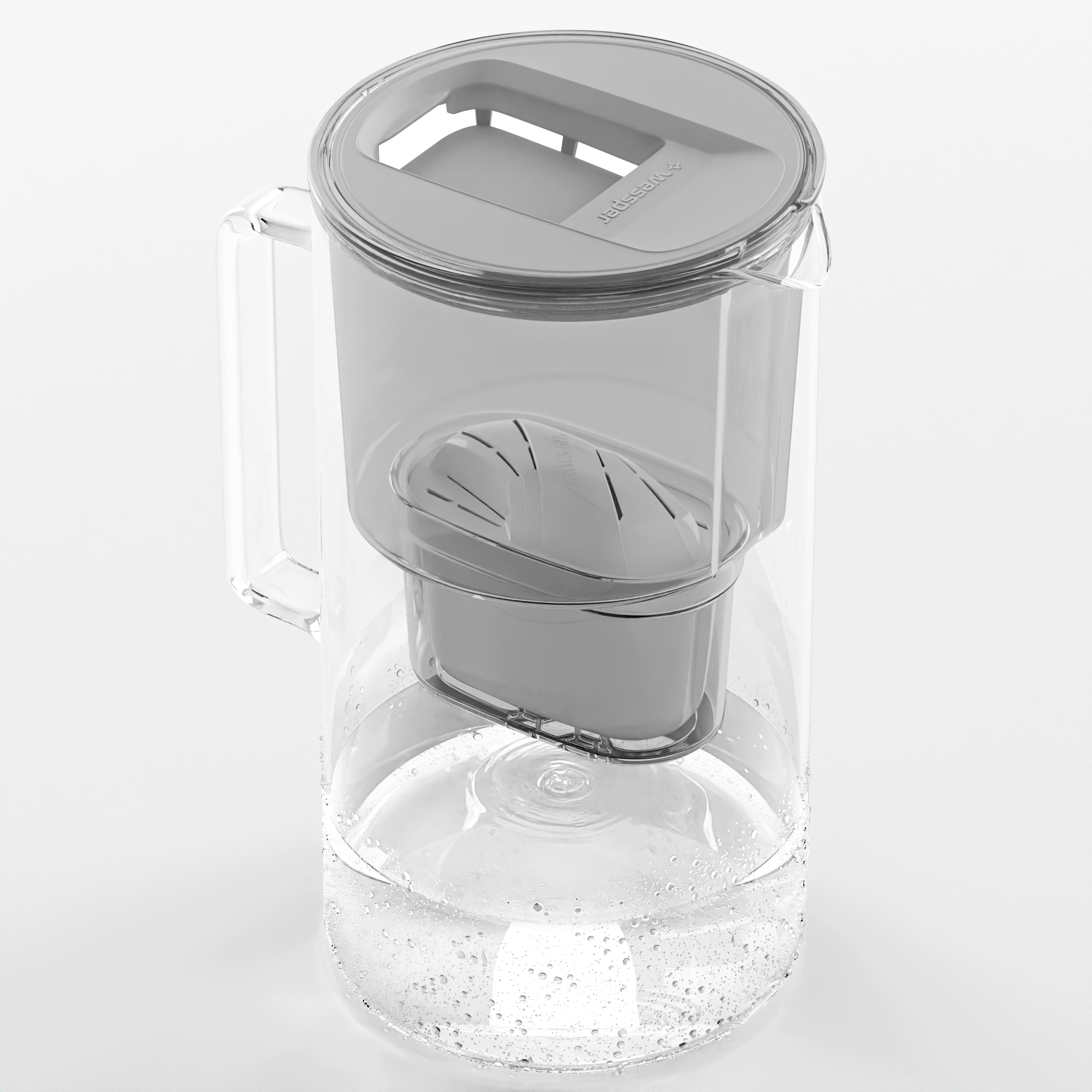 Dzbanek filtrujący Wessper D2 Borosilicate futureflow