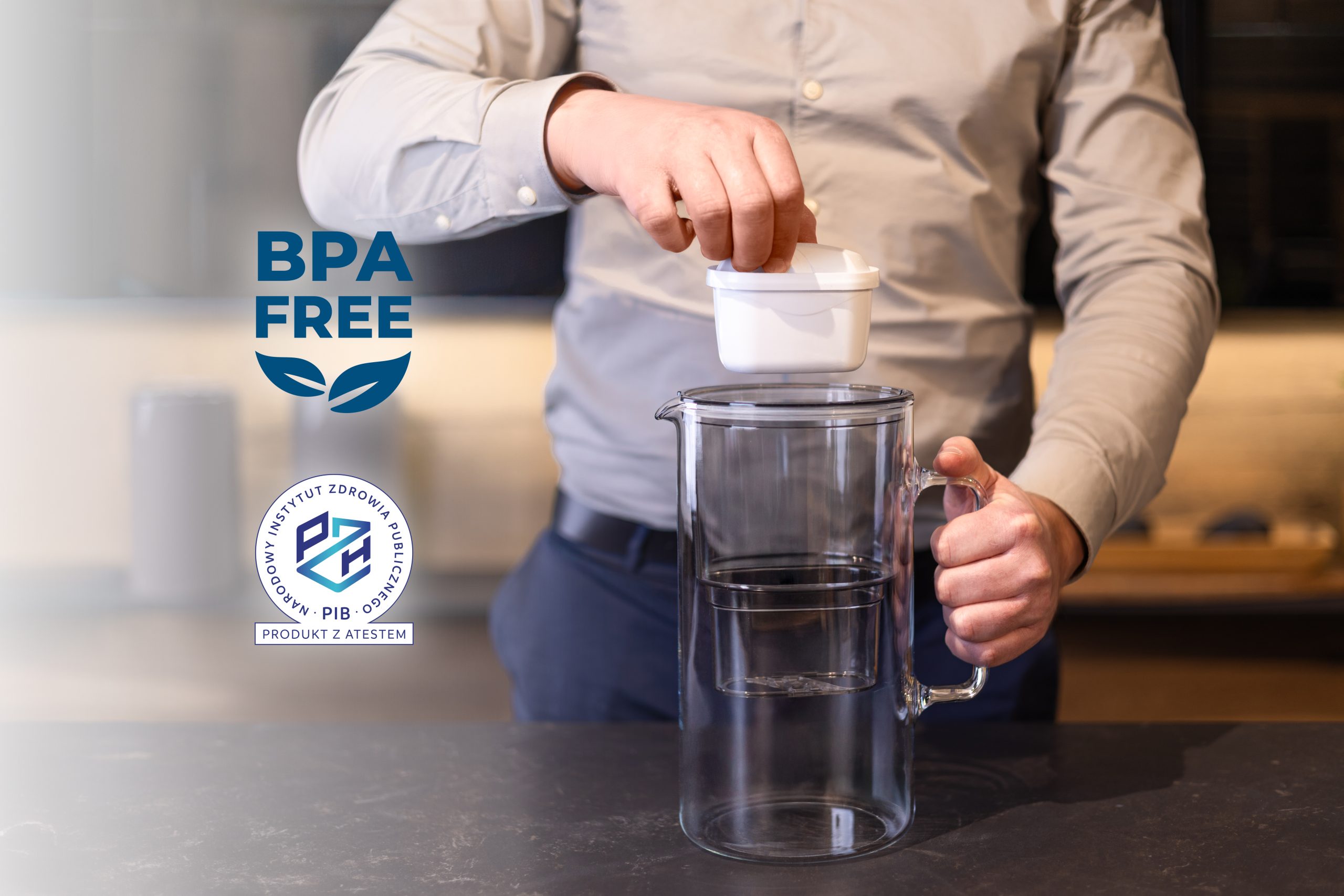 Dzbanek filtrujący Wessper D2 Borosilicate futureflow