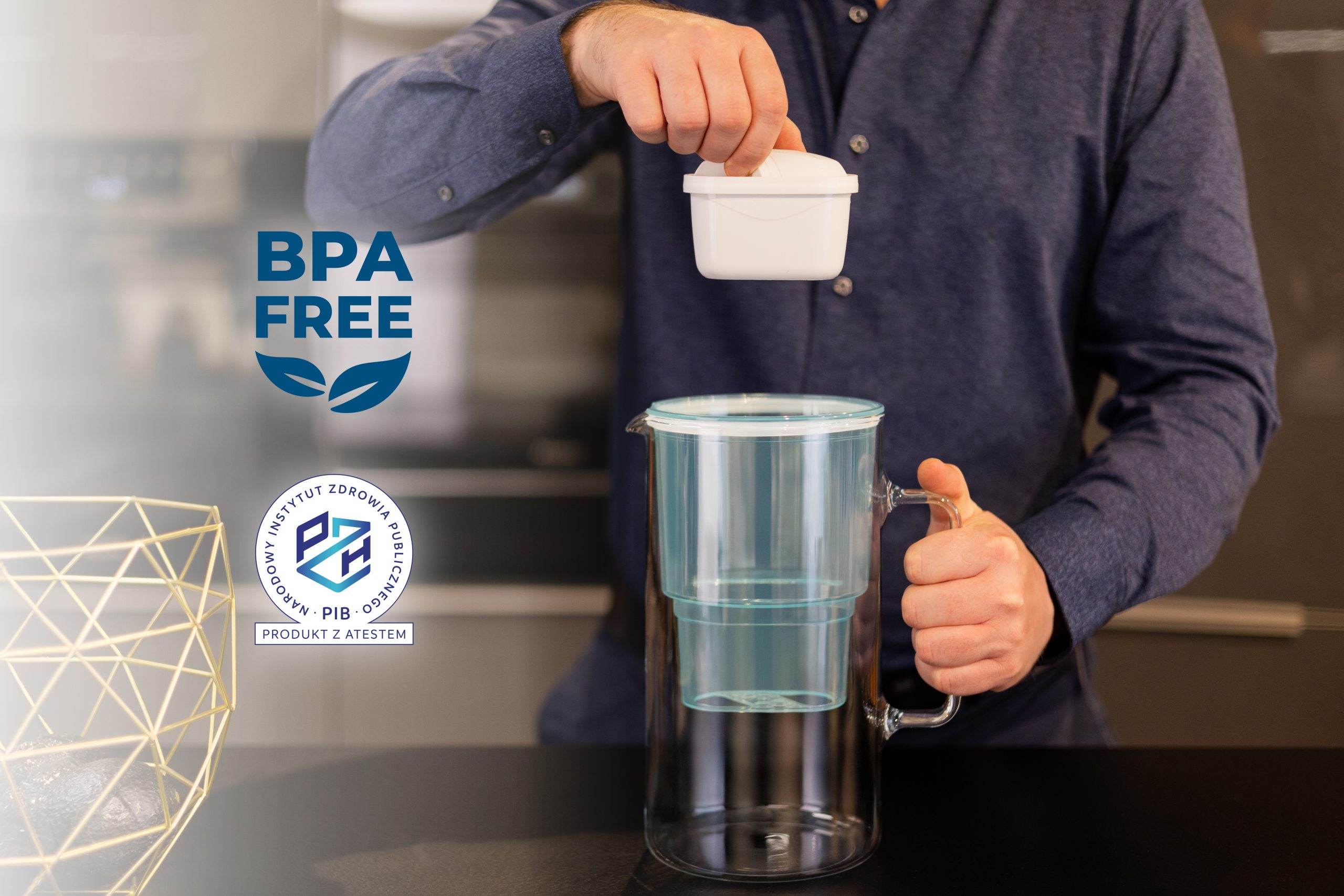 Dzbanek filtrujący Wessper D2 Borosilicate futureflow