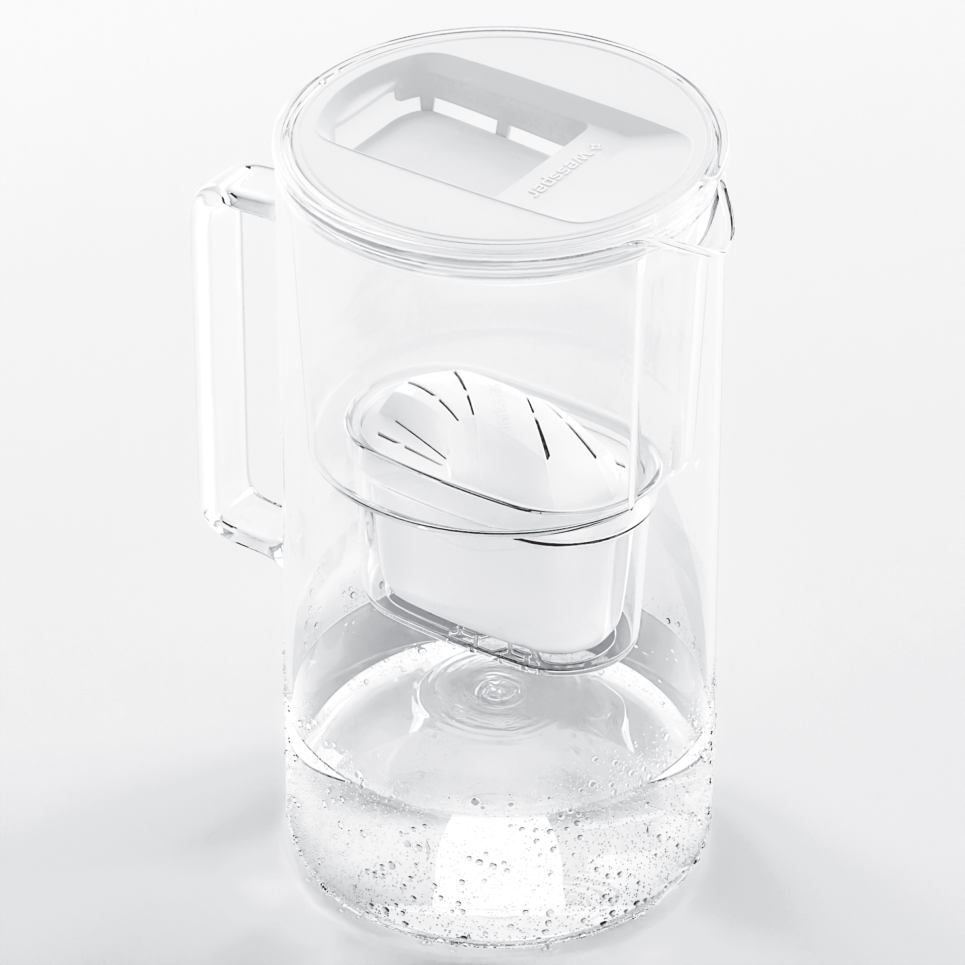 Dzbanek filtrujący Wessper D2 Borosilicate futureflow