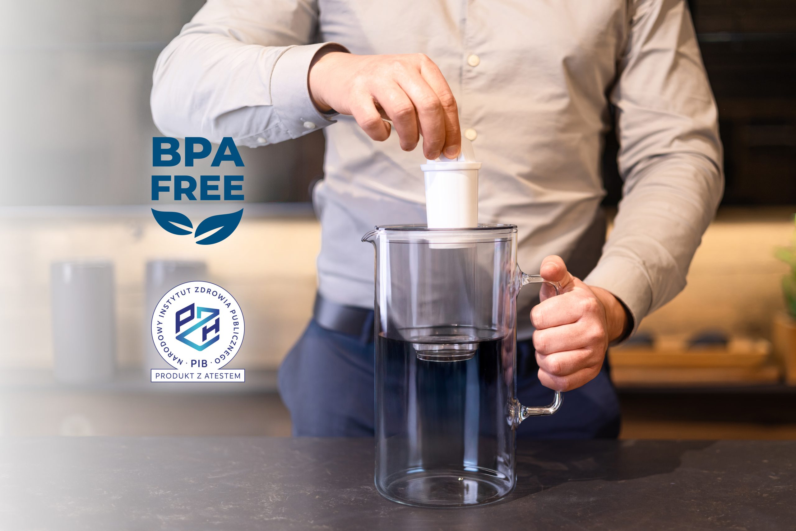 Dzbanek filtrujący Wessper D2 Borosilicate futureflow