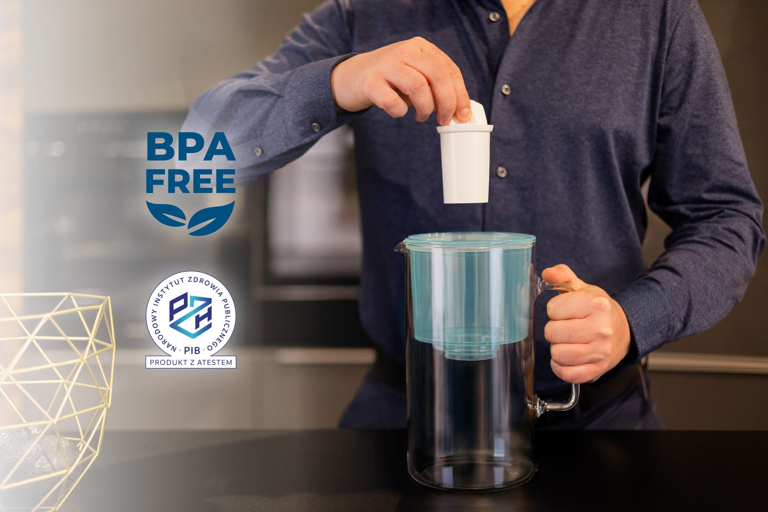 Dzbanek filtrujący Wessper D2 Borosilicate futureflow