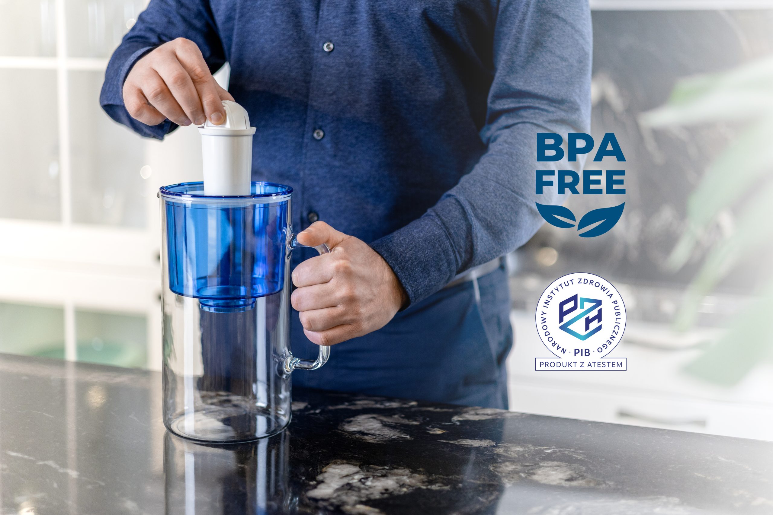 Dzbanek filtrujący Wessper D2 Borosilicate futureflow