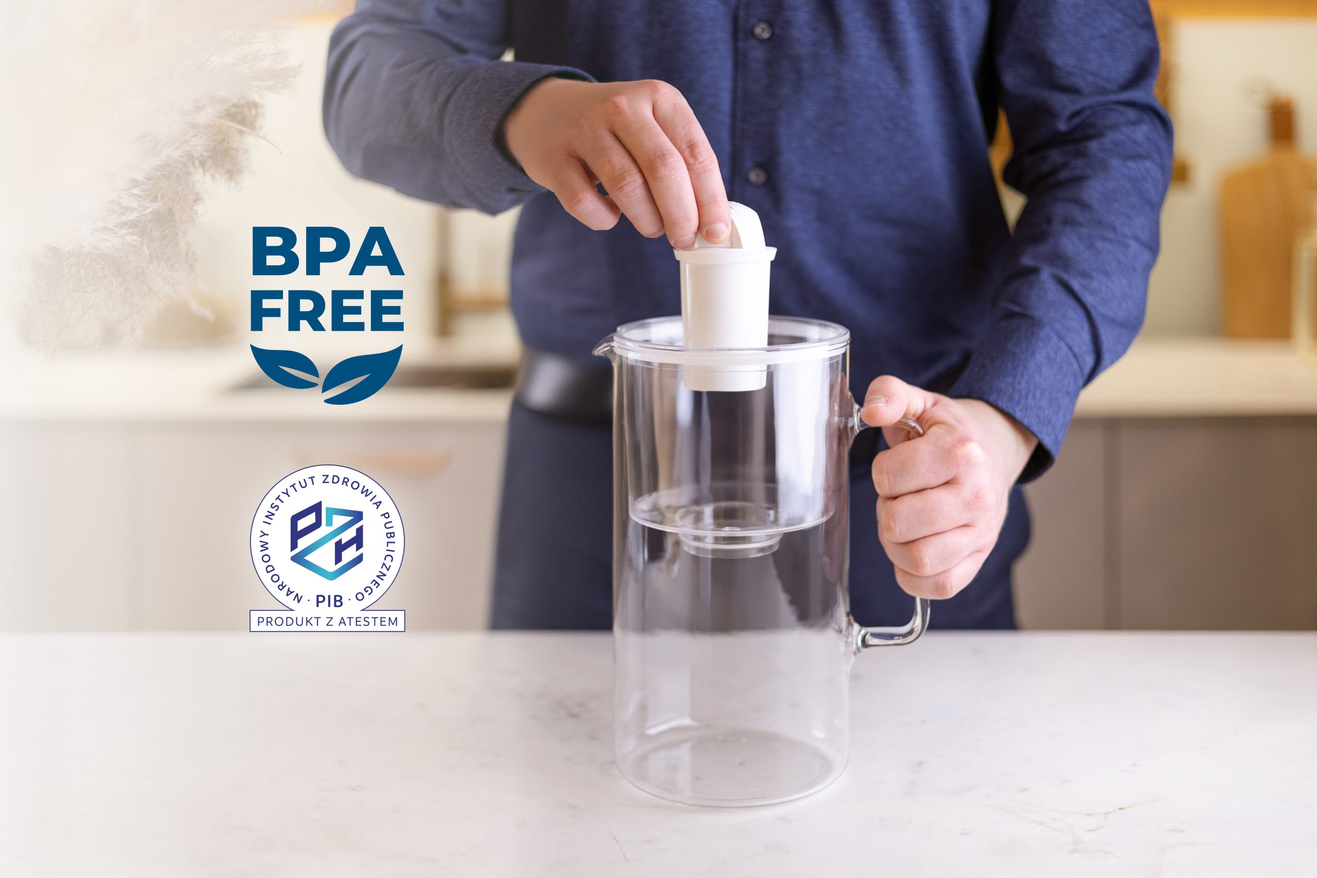 Dzbanek filtrujący Wessper D2 Borosilicate futureflow