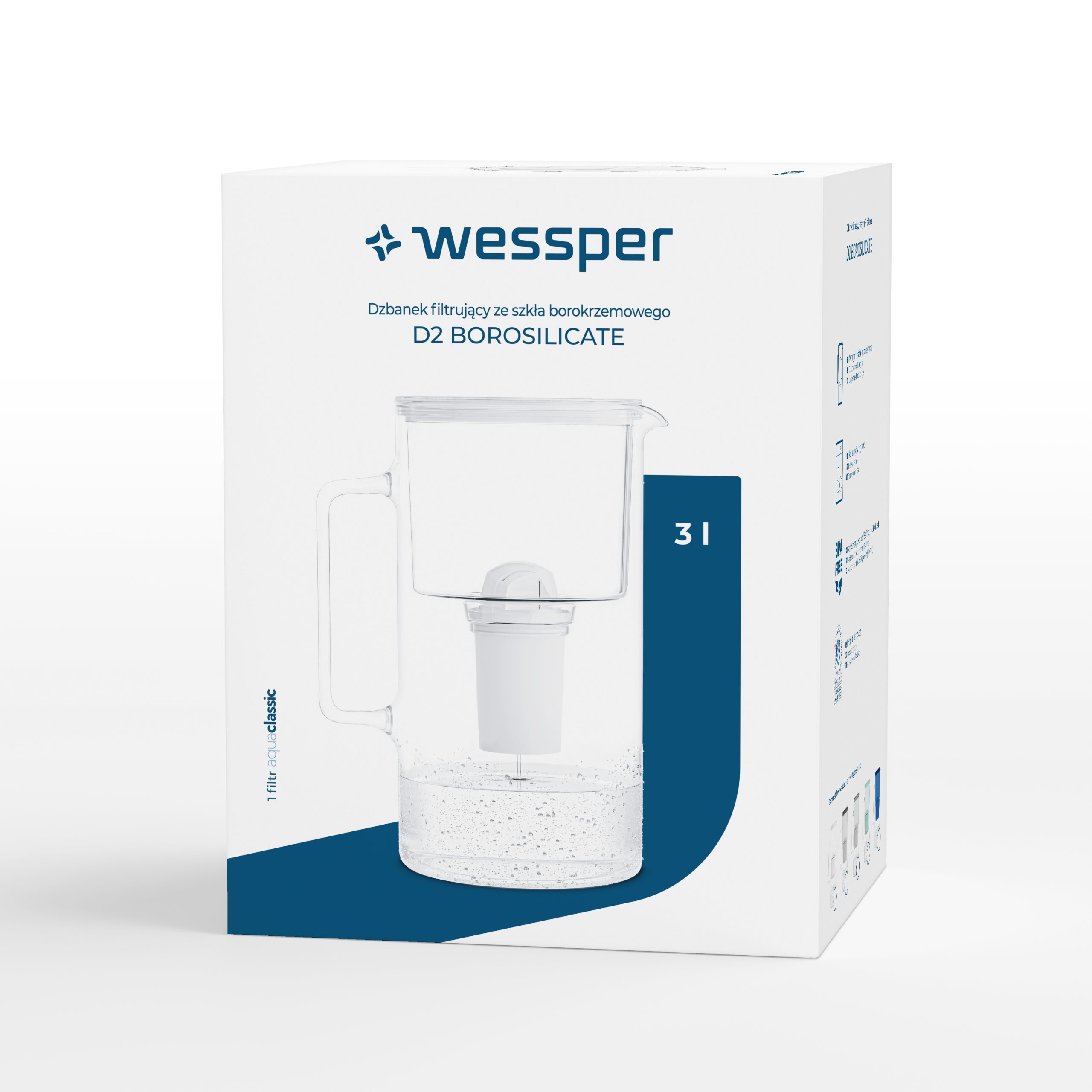 Dzbanek filtrujący Wessper aquaclassic