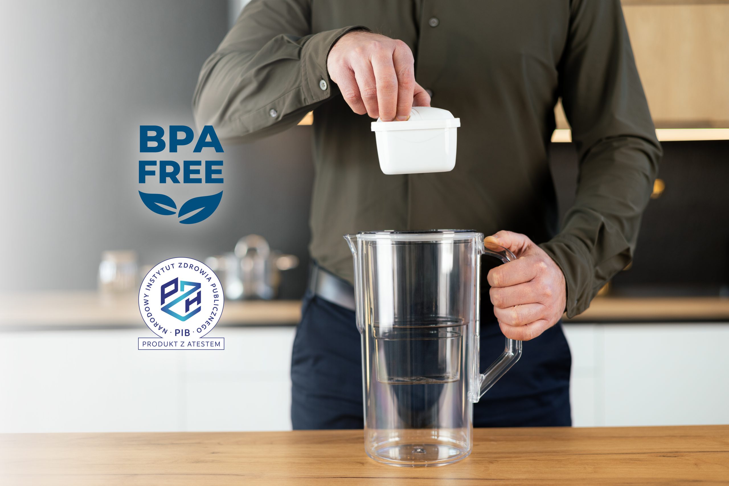 Dzbanek filtrujący Wessper D1 Solid aquamax