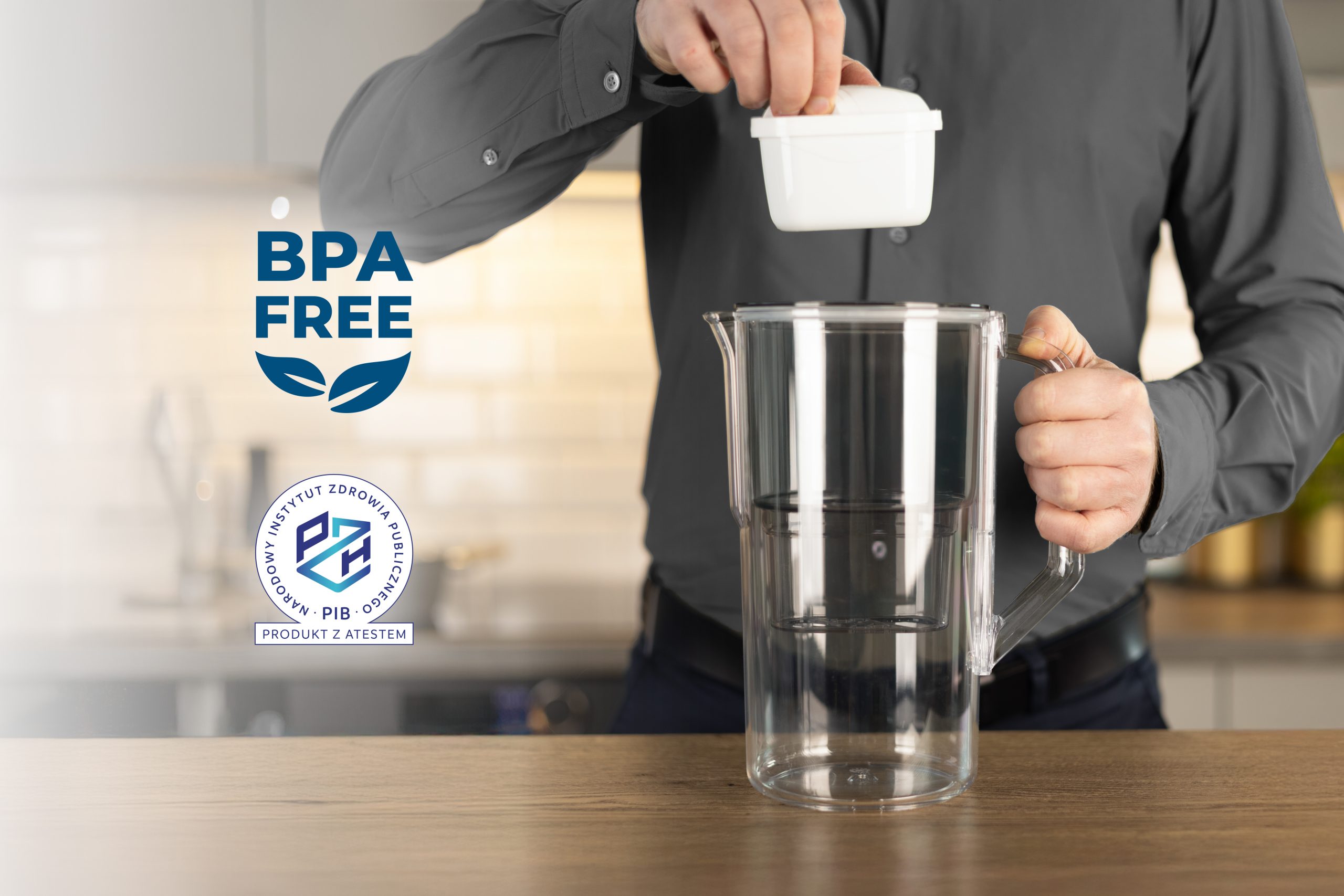 Dzbanek filtrujący Wessper D1 Solid aquamax