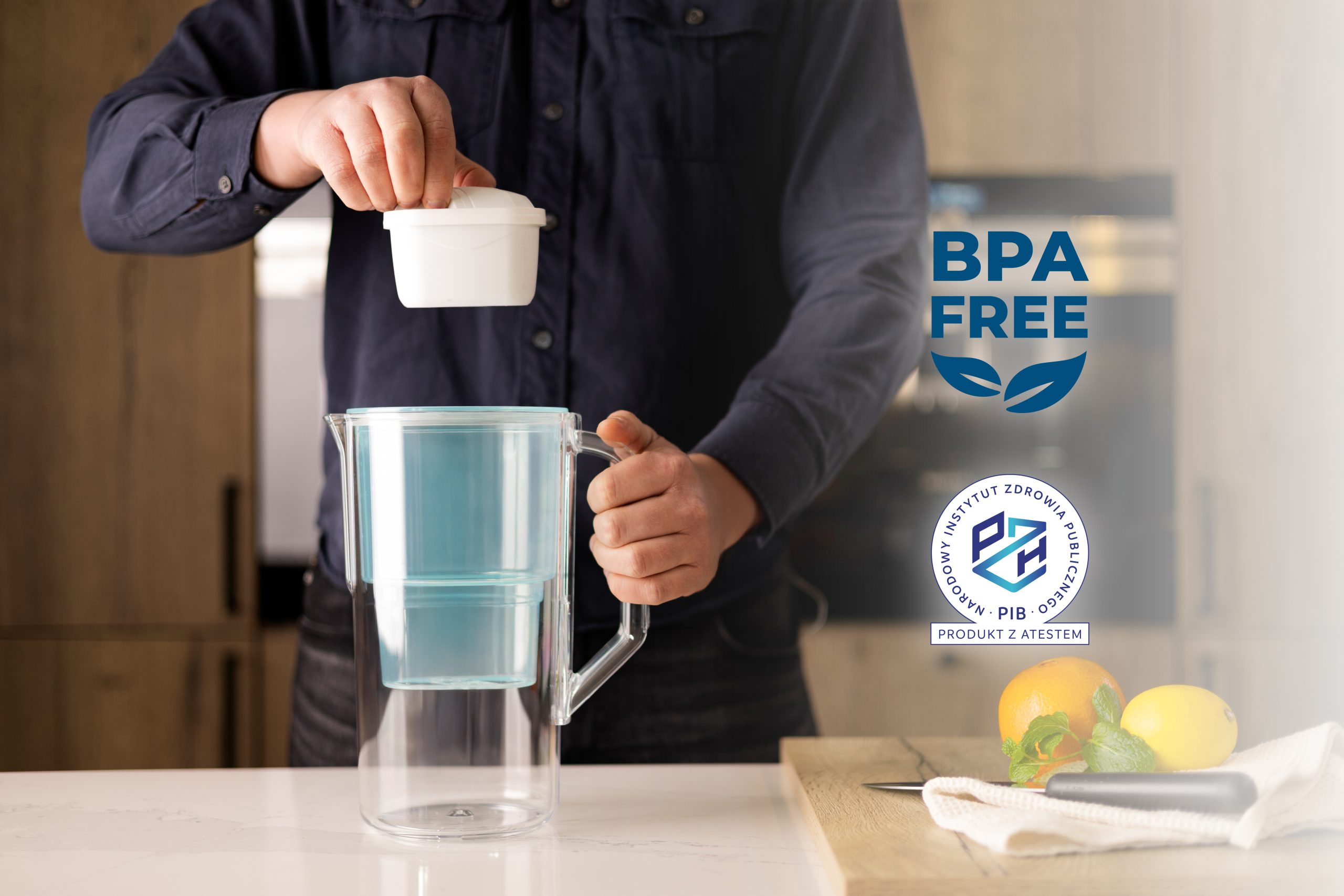 Dzbanek filtrujący Wessper D1 Solid aquamax