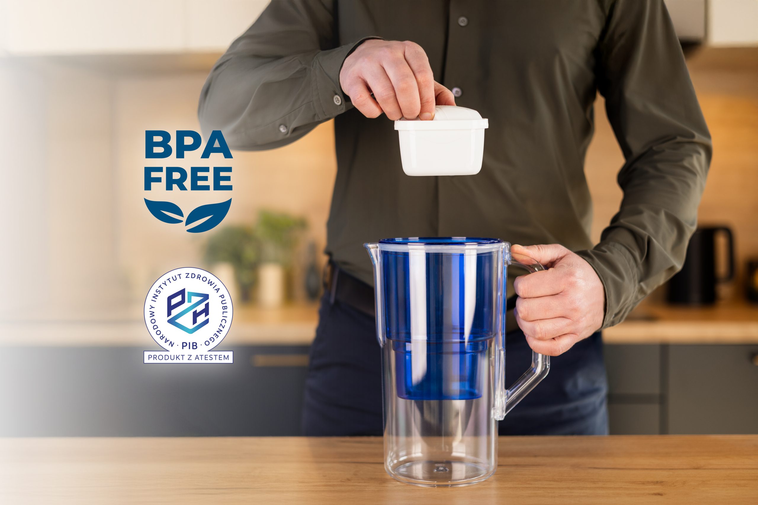 Dzbanek filtrujący Wessper D1 Solid aquamax