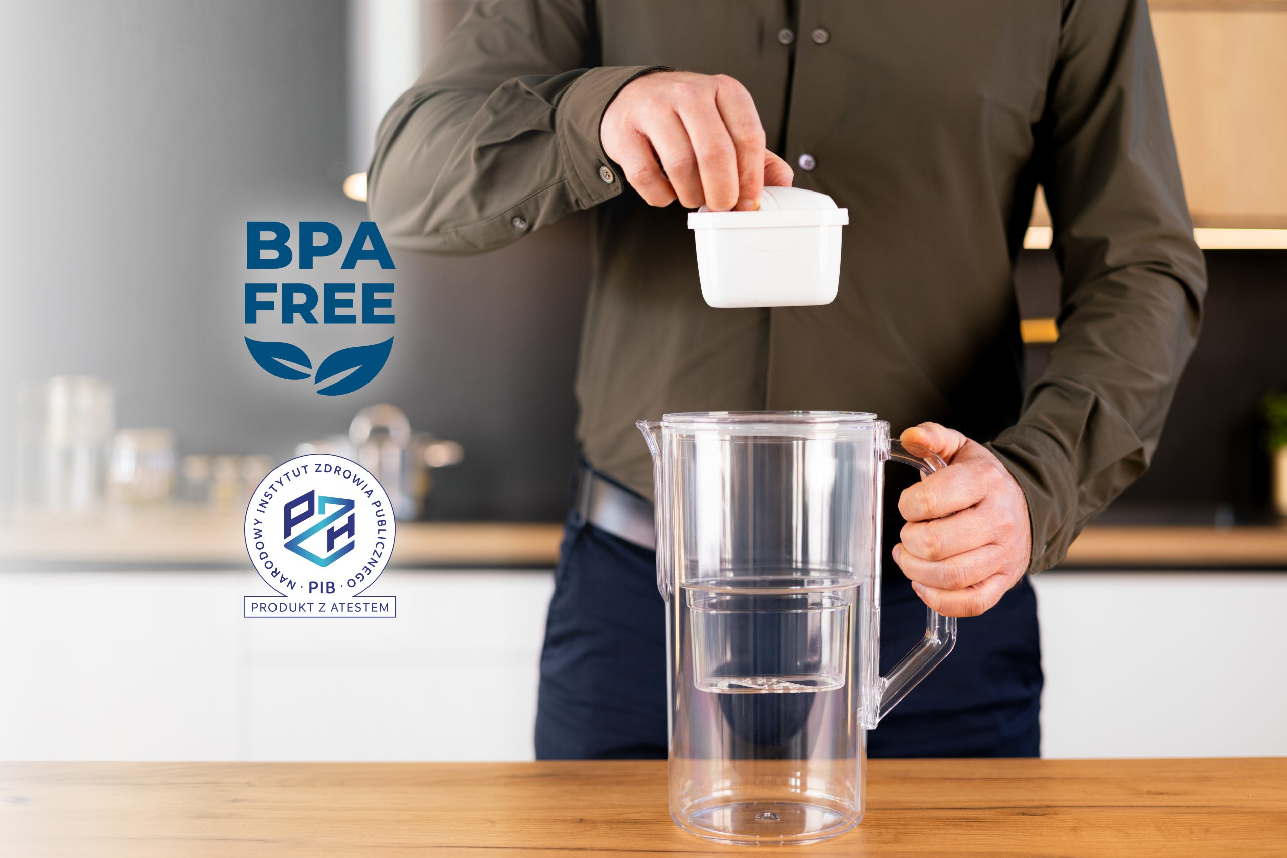 Dzbanek filtrujący Wessper D1 Solid aquamax