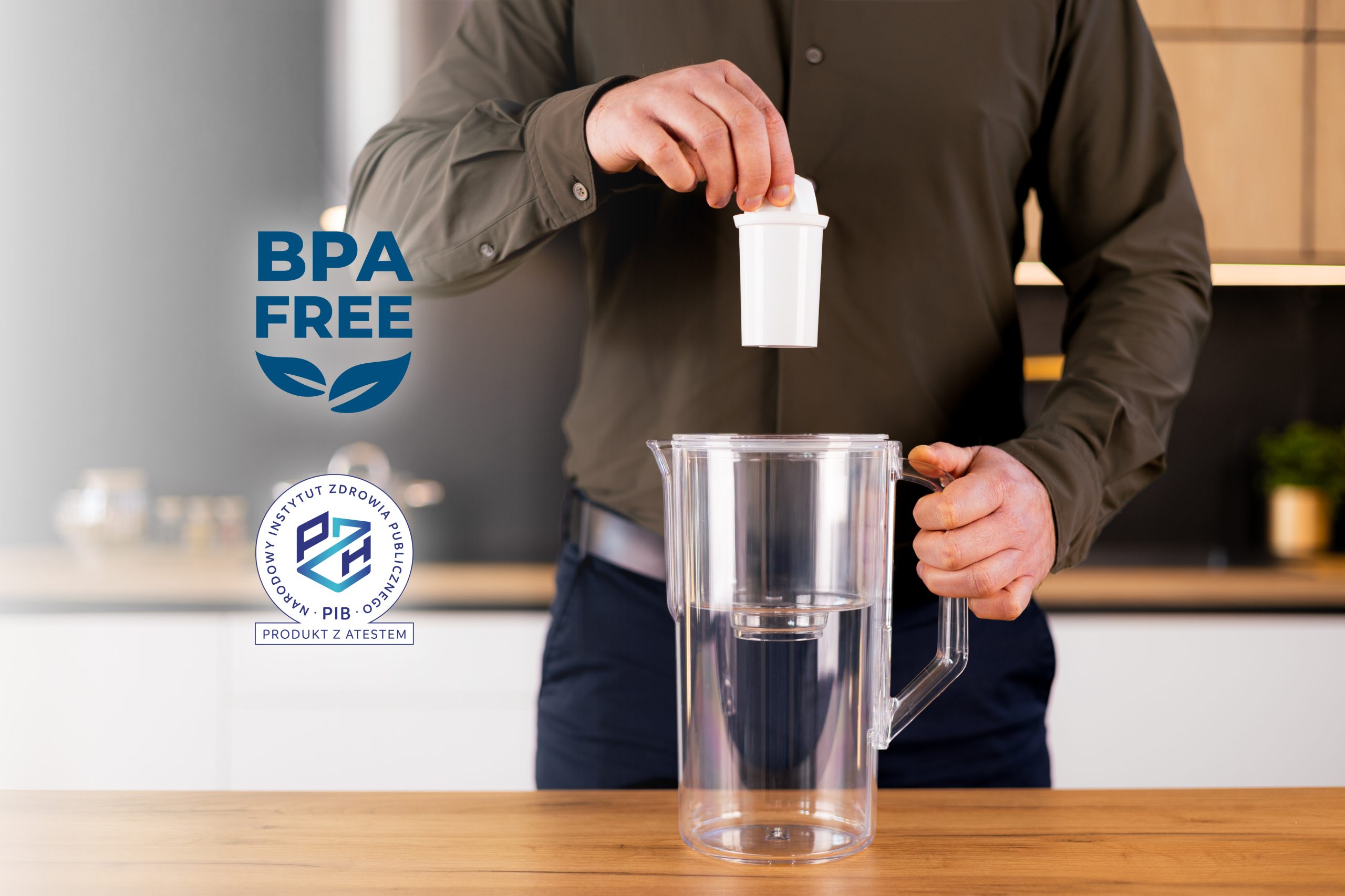 Dzbanek filtrujący Wessper D1 Solid aquamax