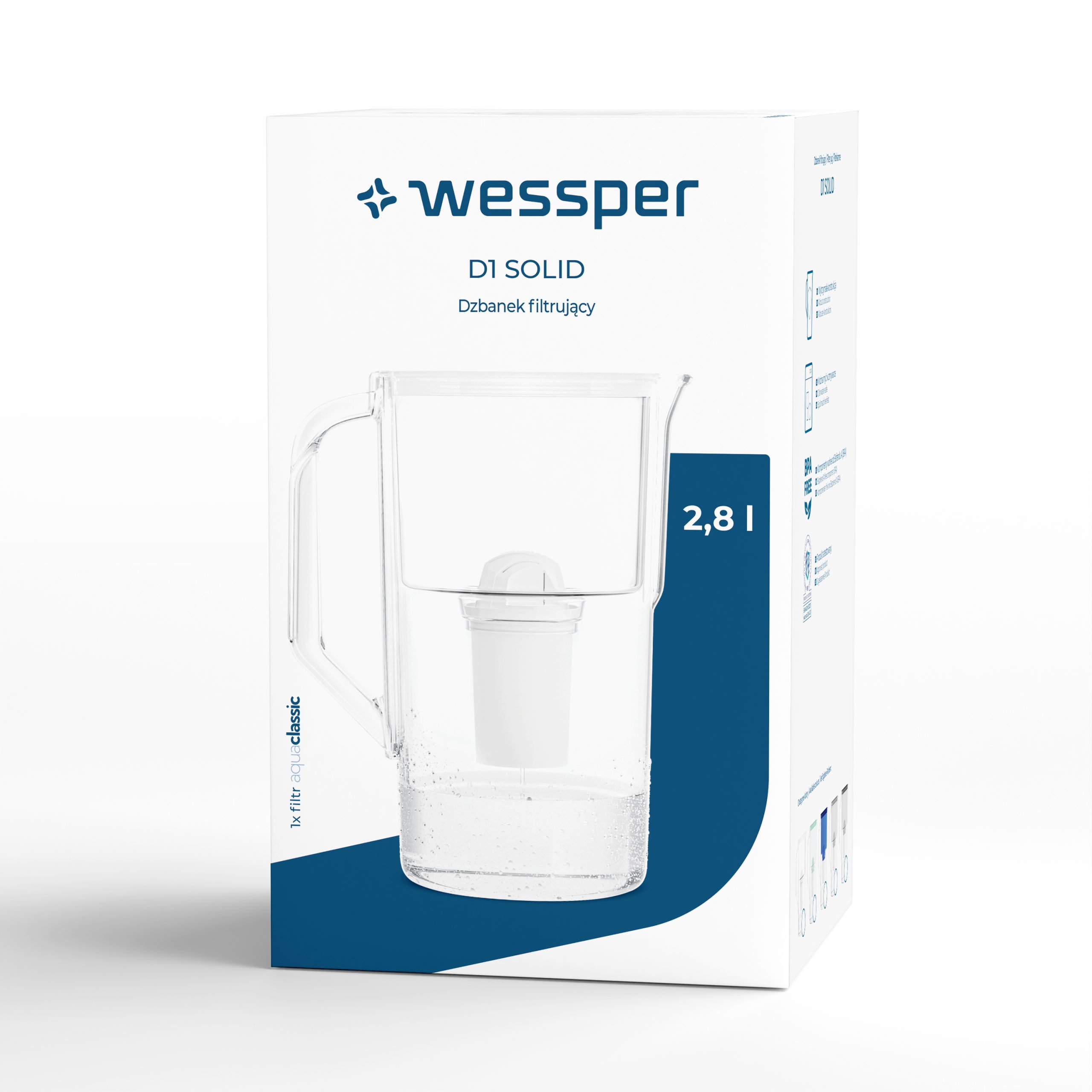 Dzbanek filtrujący Wessper aquaclassic