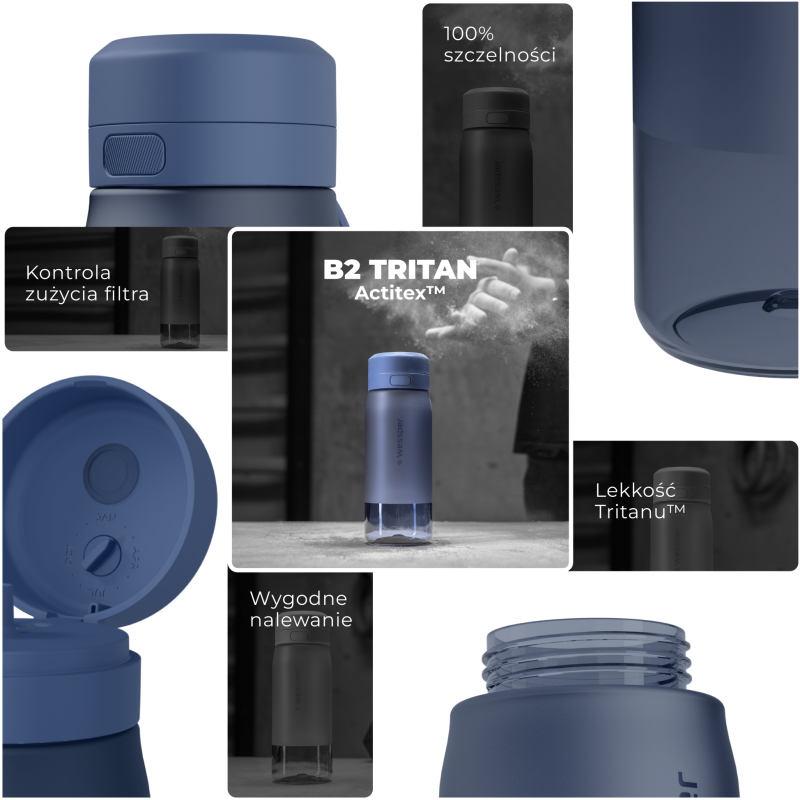 Cechy tritanowej butelki filtrującej