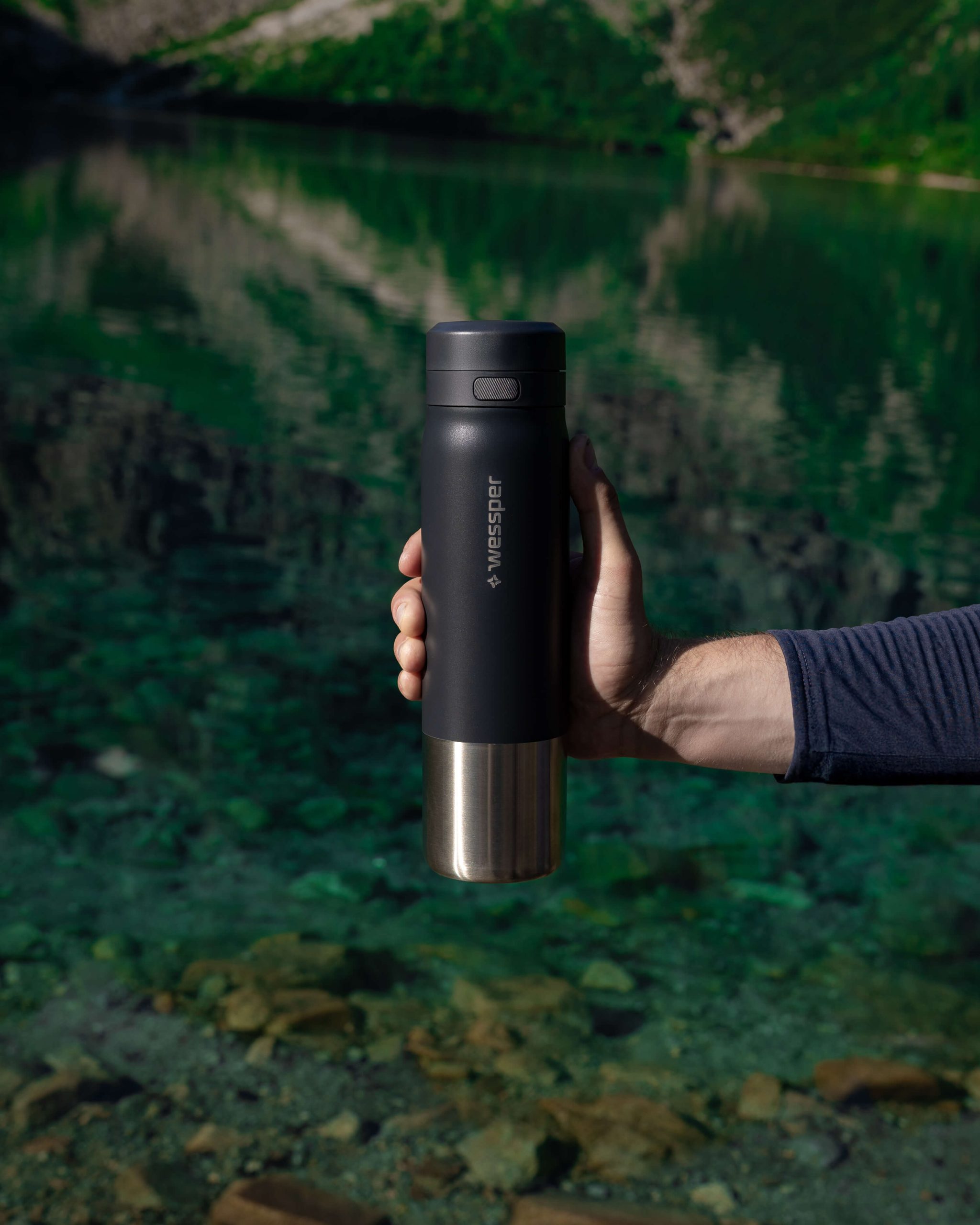 Butelka filtrująca Wessper B2 STAINLESS STEEL Actitex™ 700 ml