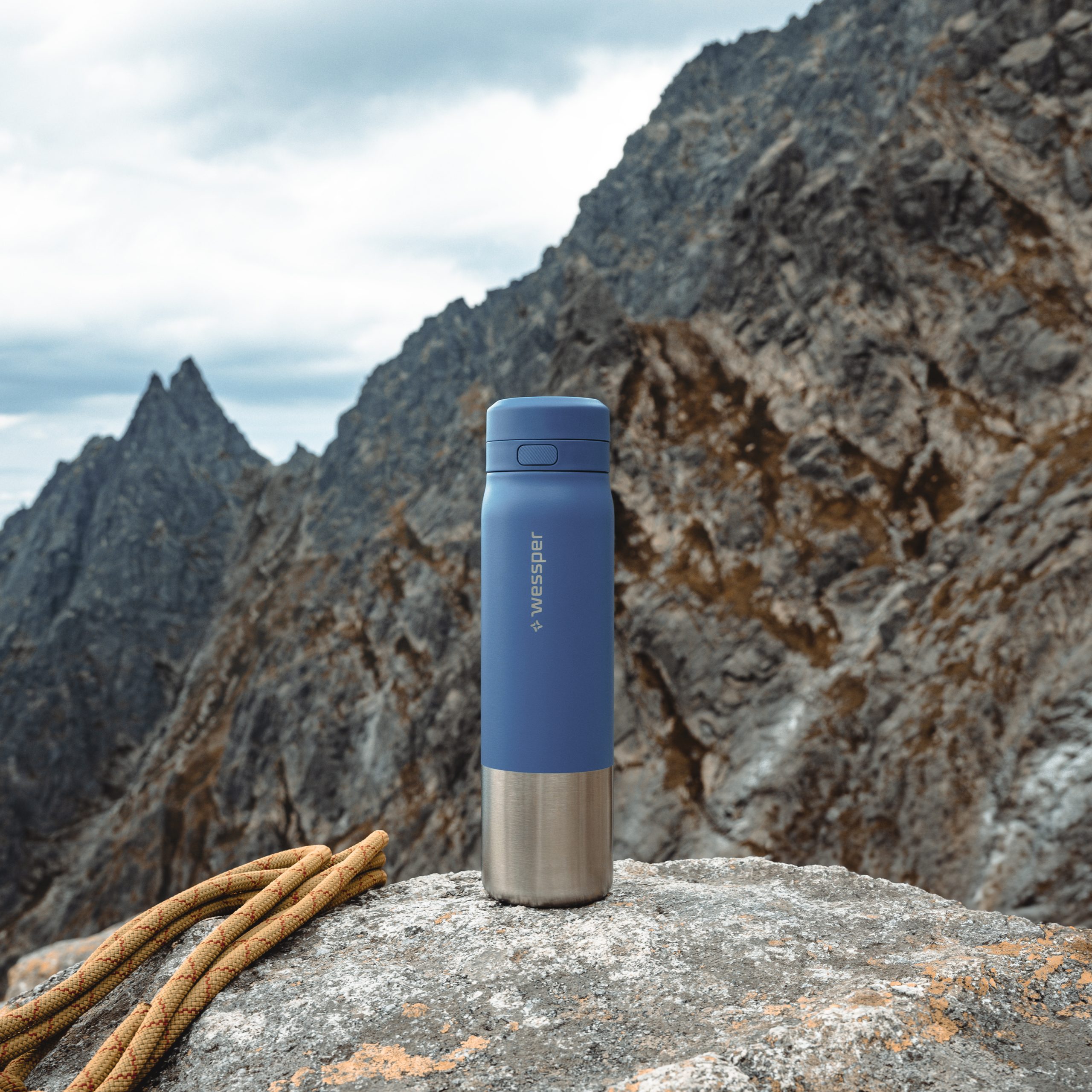 Butelka filtrująca Wessper B2 STAINLESS STEEL Actitex™ 1000 ml