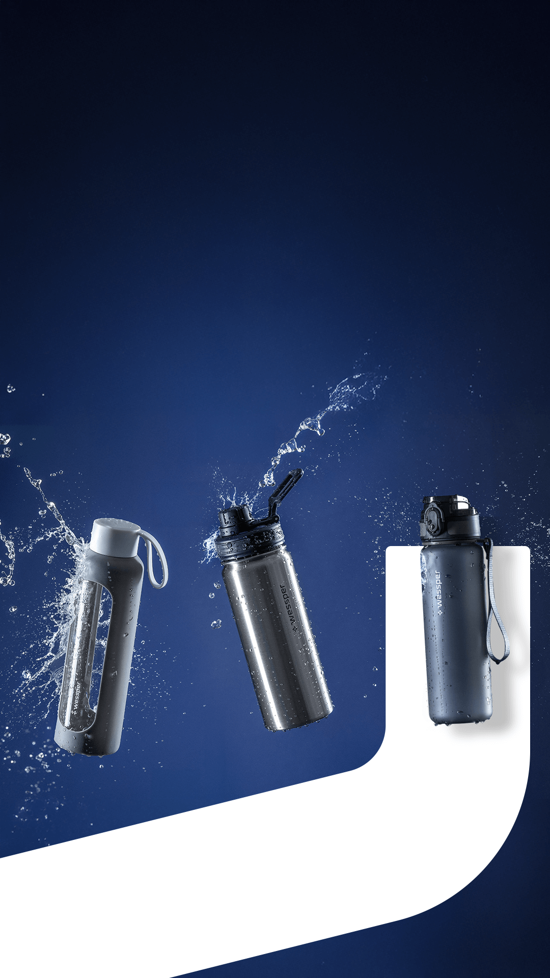 Butelki na wodę Wessper na każdy dzień