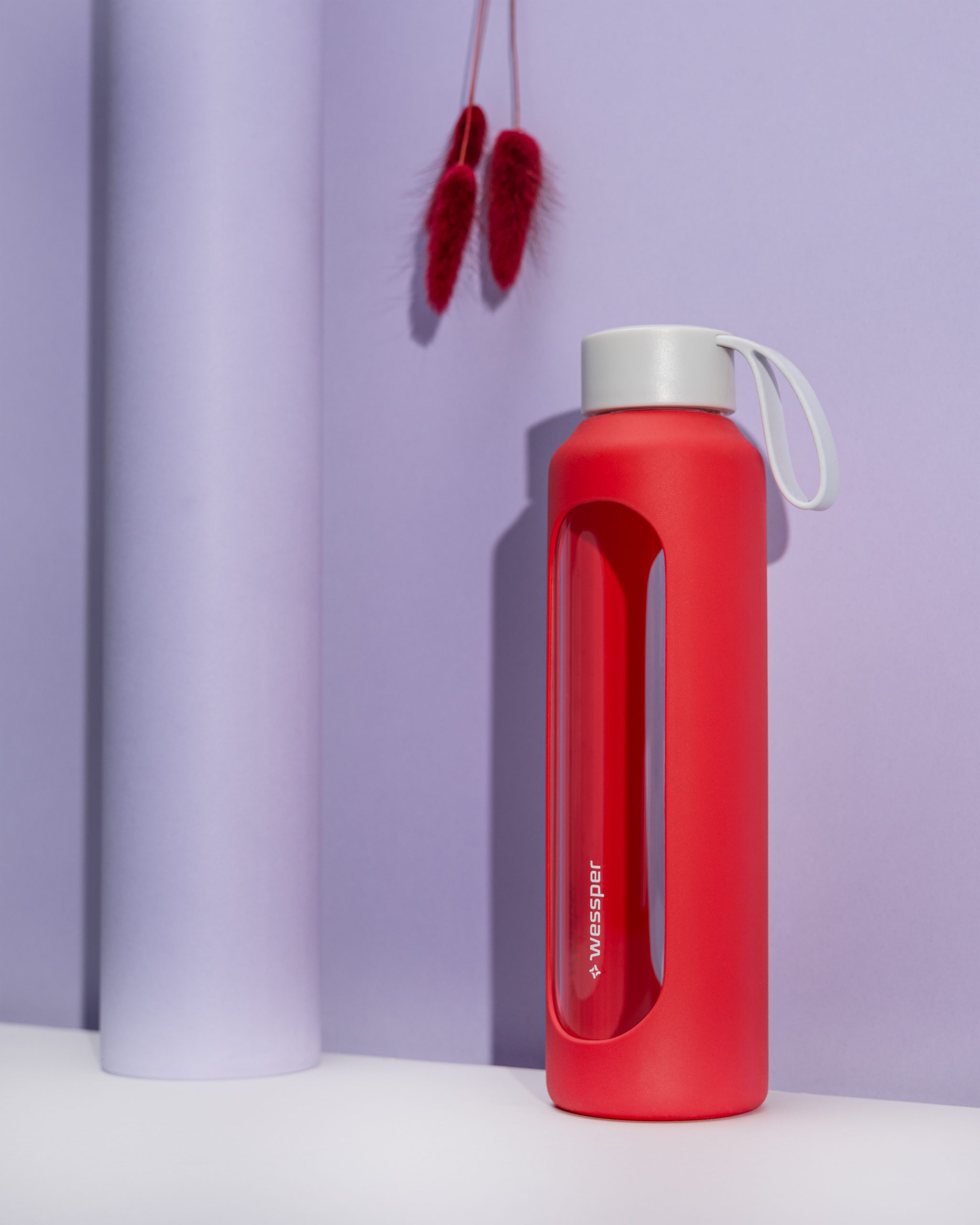 Butelka motywacyjna Wessper B1 BOROSILICATE Poppy 500 ml