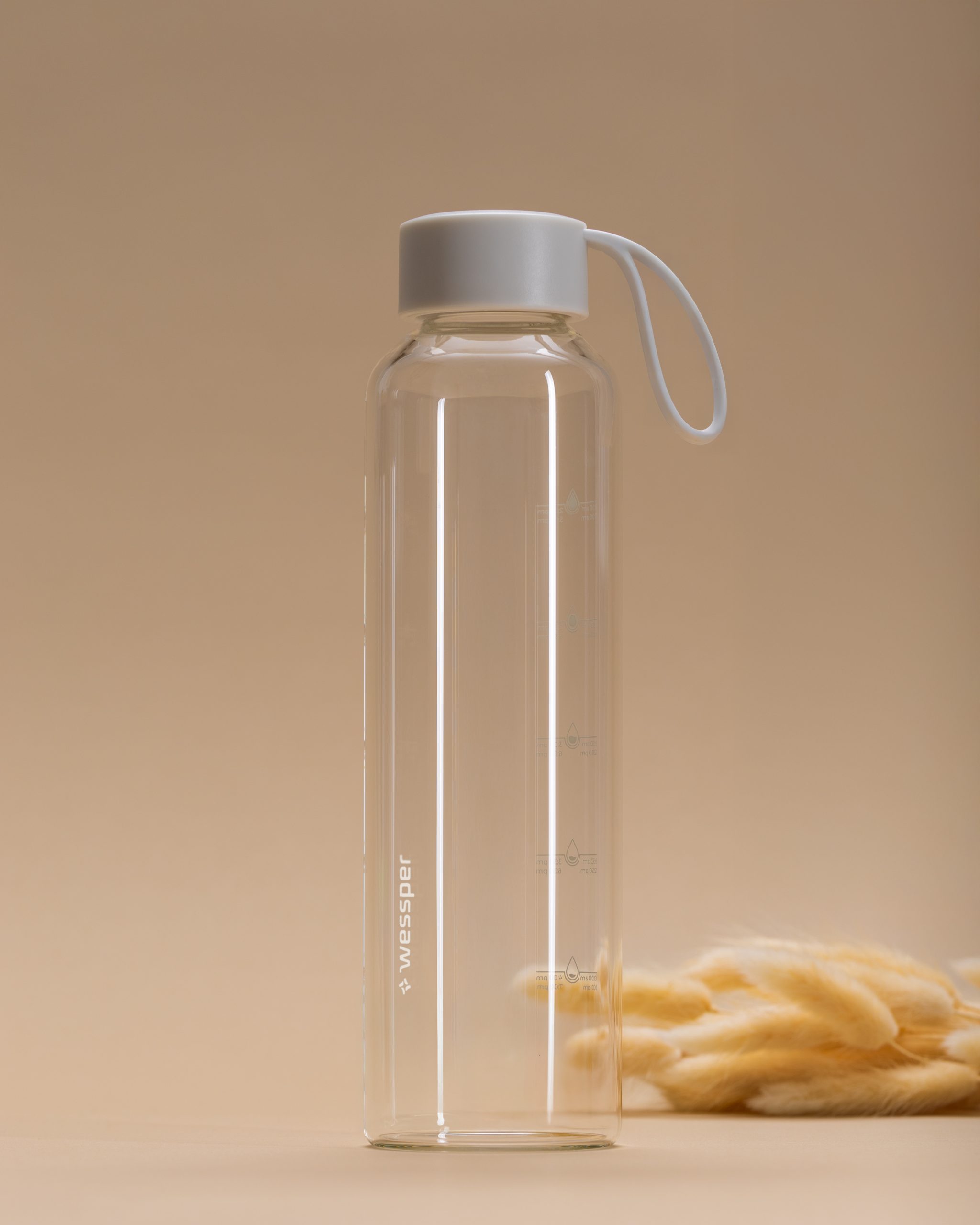 Butelka motywacyjna Wessper B1 BOROSILICATE Black 500 ml