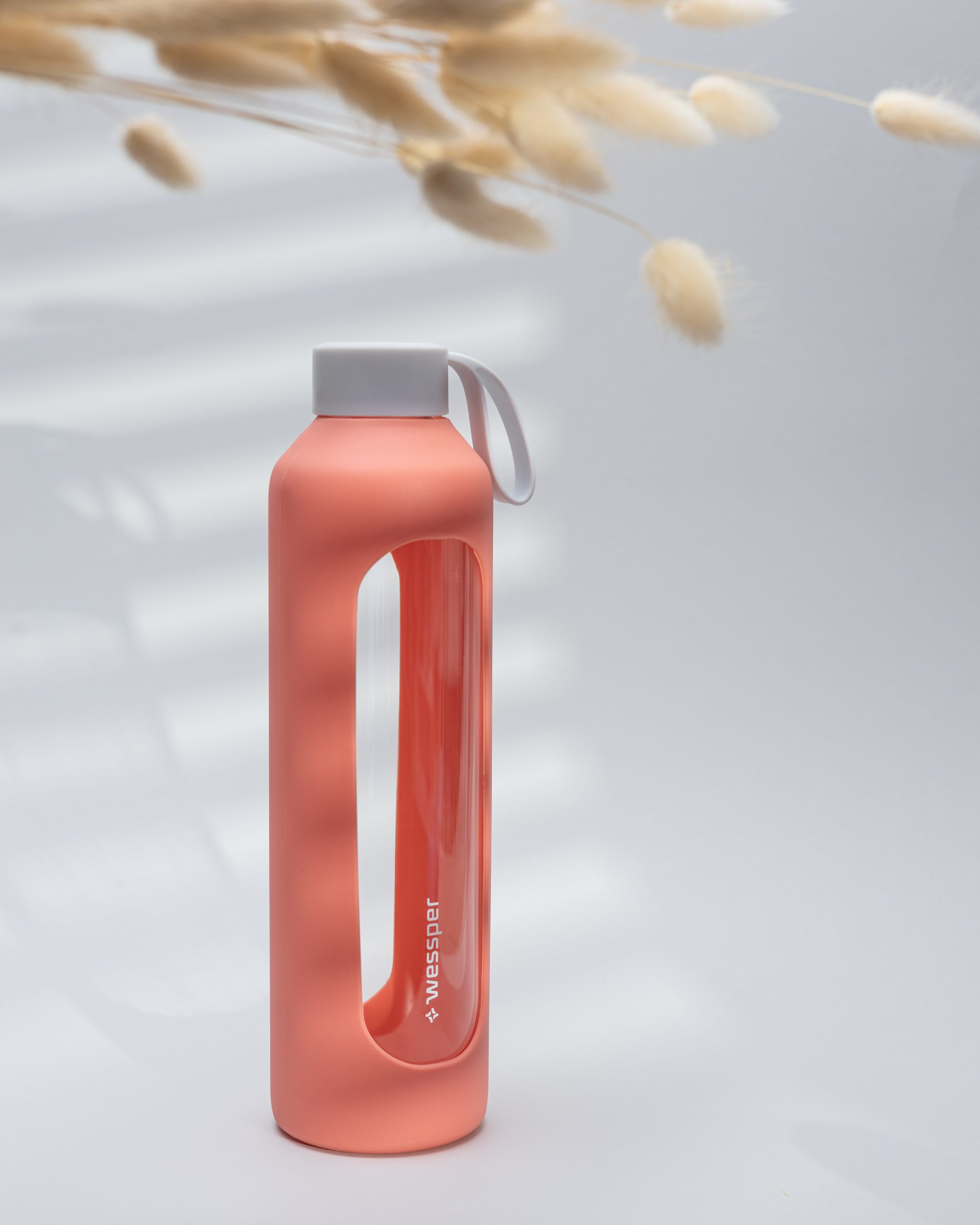 Butelka motywacyjna Wessper B1 BOROSILICATE Coral 1 L