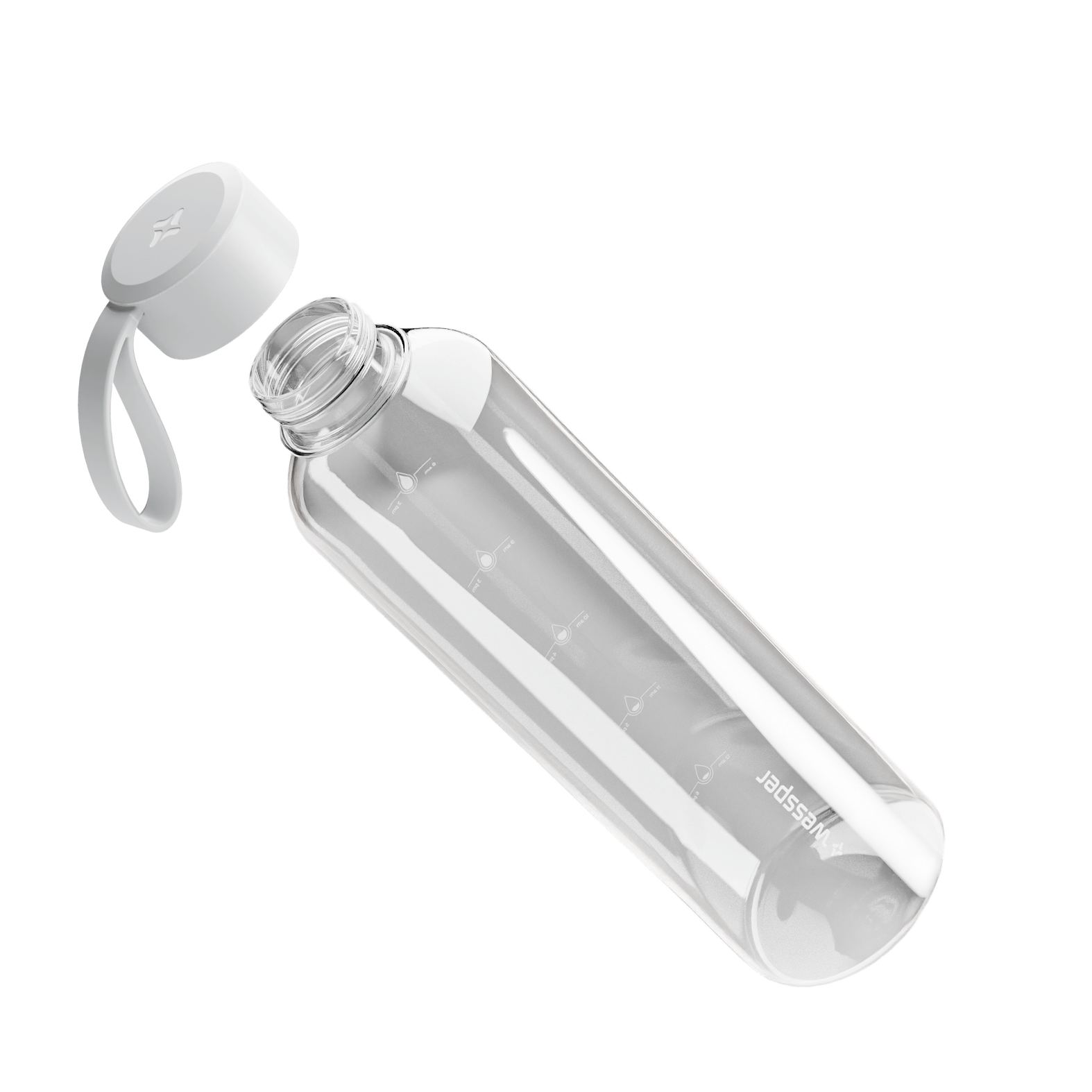 Butelka motywacyjna Wessper B1 BOROSILICATE Base Bottle 1 L