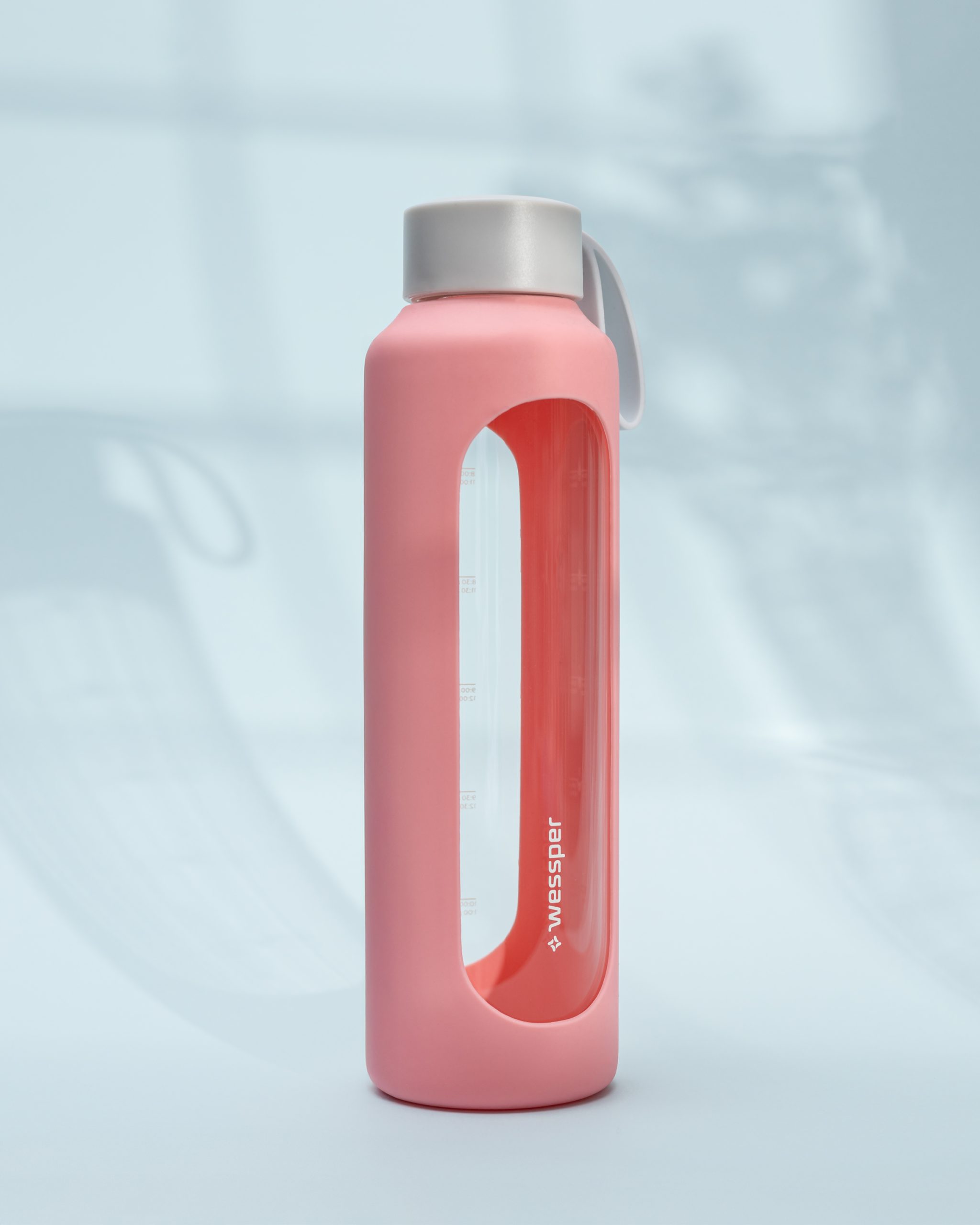 Butelka motywacyjna Wessper B1 BOROSILICATE Pink 500 ml