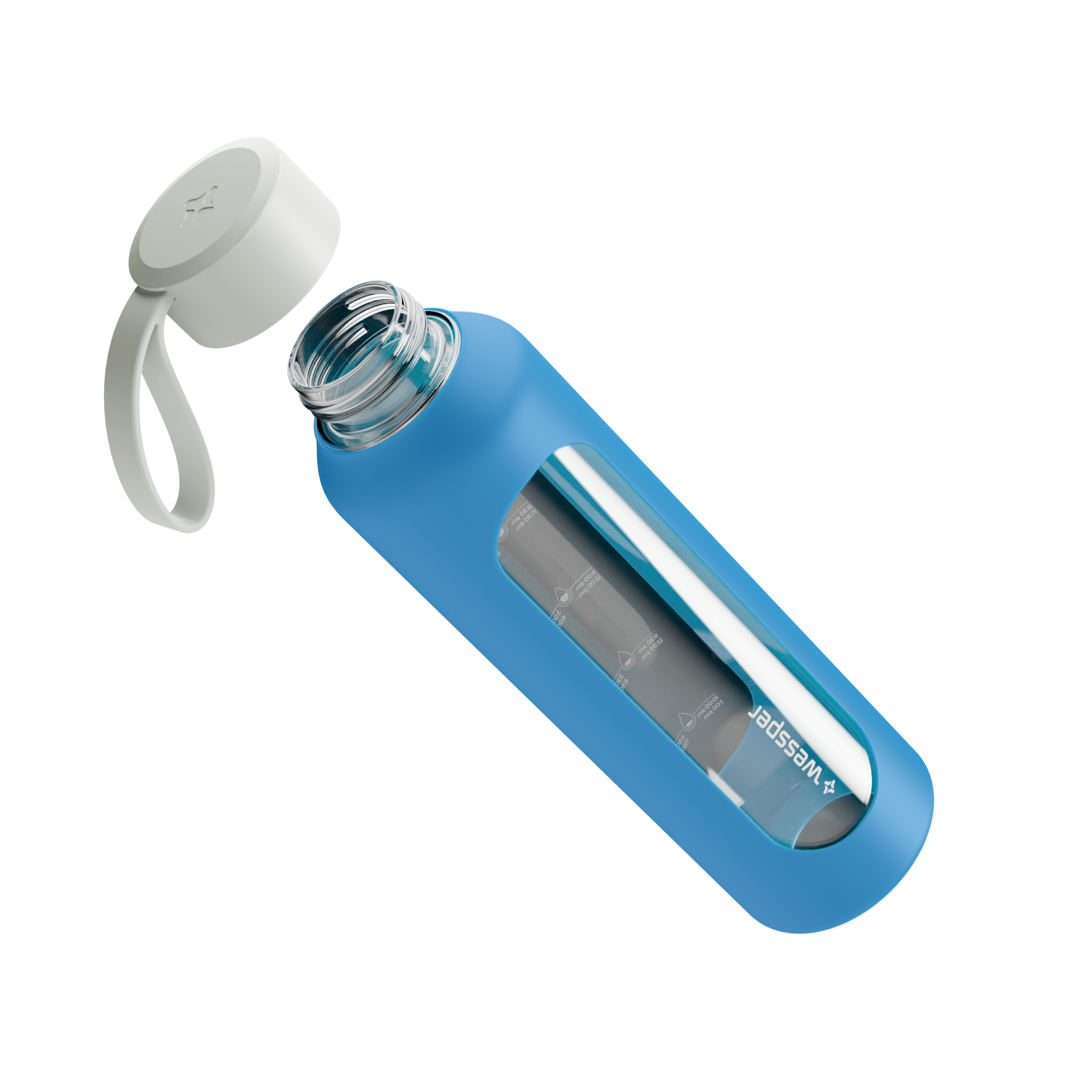 Butelka motywacyjna Wessper B1 BOROSILICATE Ocean 500 ml