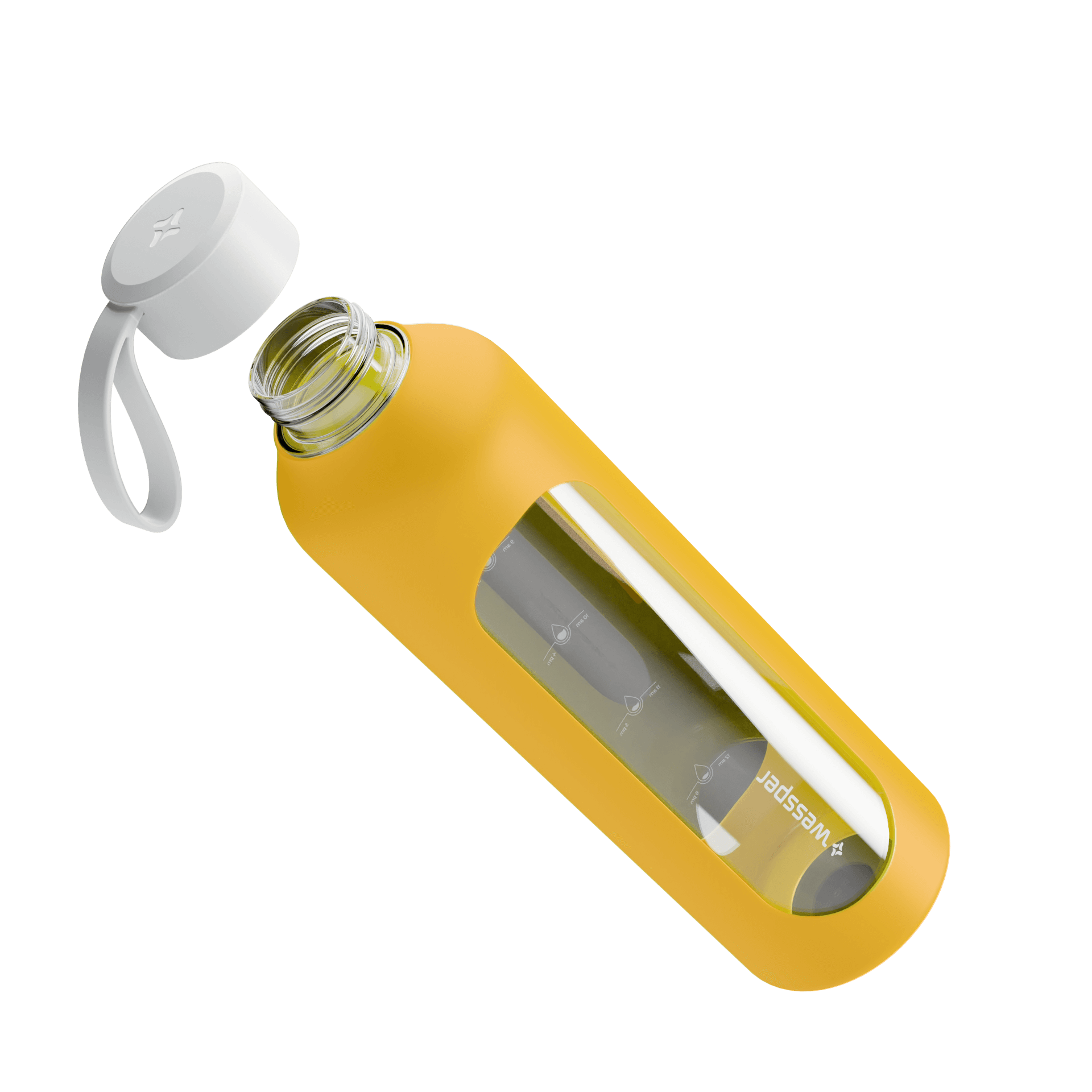 Butelka motywacyjna Wessper B1 BOROSILICATE Sun 1 L