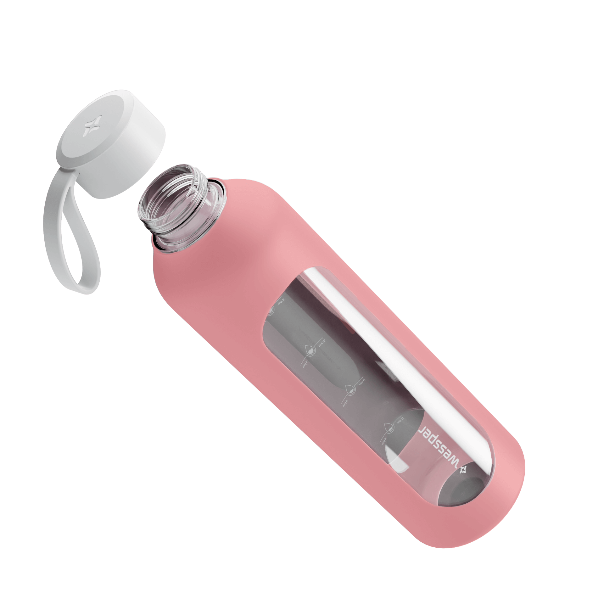 Butelka motywacyjna Wessper B1 BOROSILICATE Sun 1 L