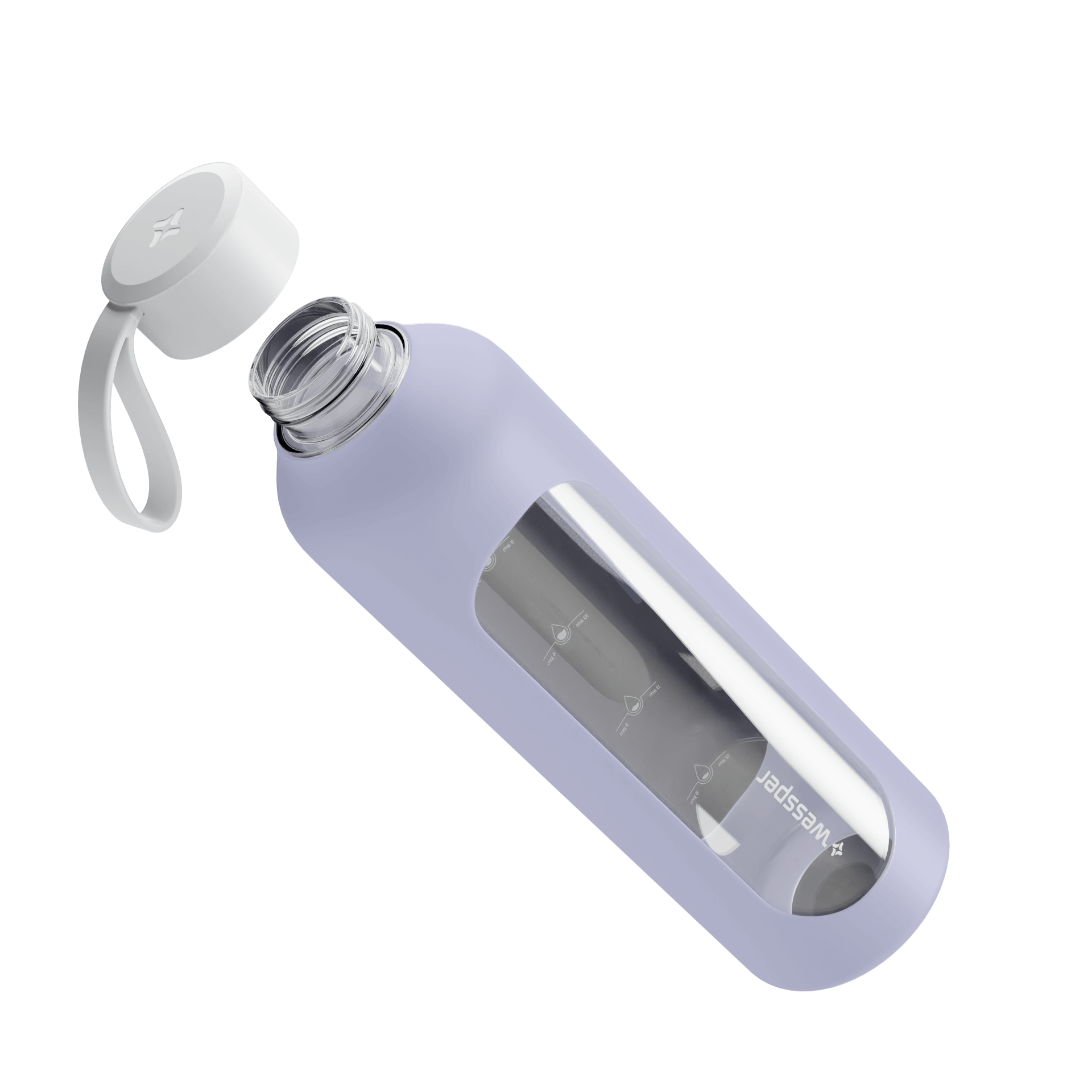 Butelka motywacyjna Wessper B1 BOROSILICATE Sun 1 L