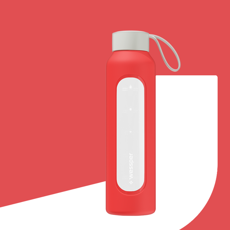 Butelka motywacyjna Wessper B1 BOROSILICATE Poppy 500 ml