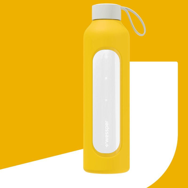 Butelka motywacyjna Wessper B1 BOROSILICATE Sun 1 L