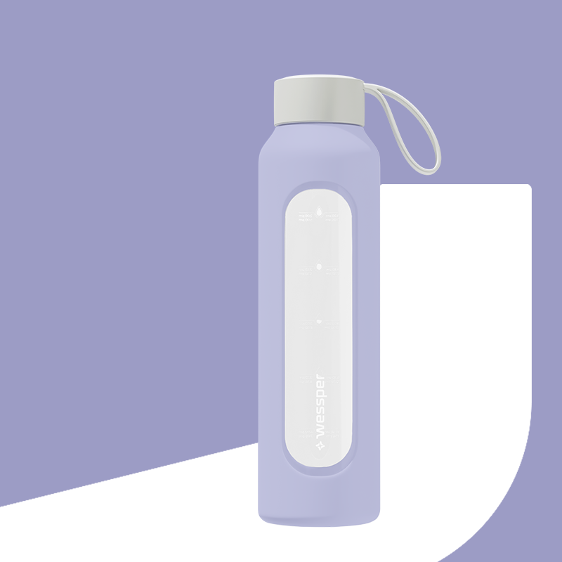 Butelka motywacyjna Wessper B1 BOROSILICATE Lavender 500 ml