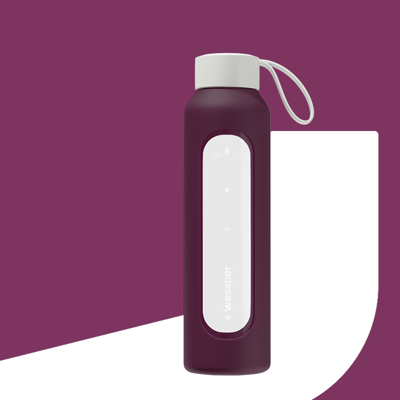 Butelka motywacyjna Wessper B1 BOROSILICATE Ruby 500 ml