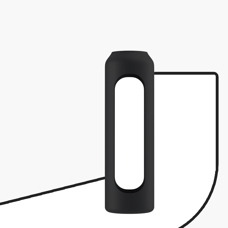 Silikonowe etui do butelki motywacyjnej Wessper B1 BOROSILICATE